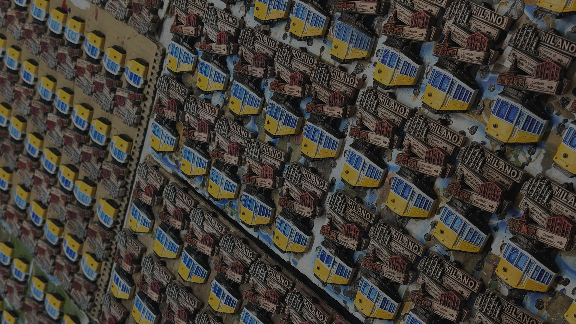 Traditional repeated souvenir magnets